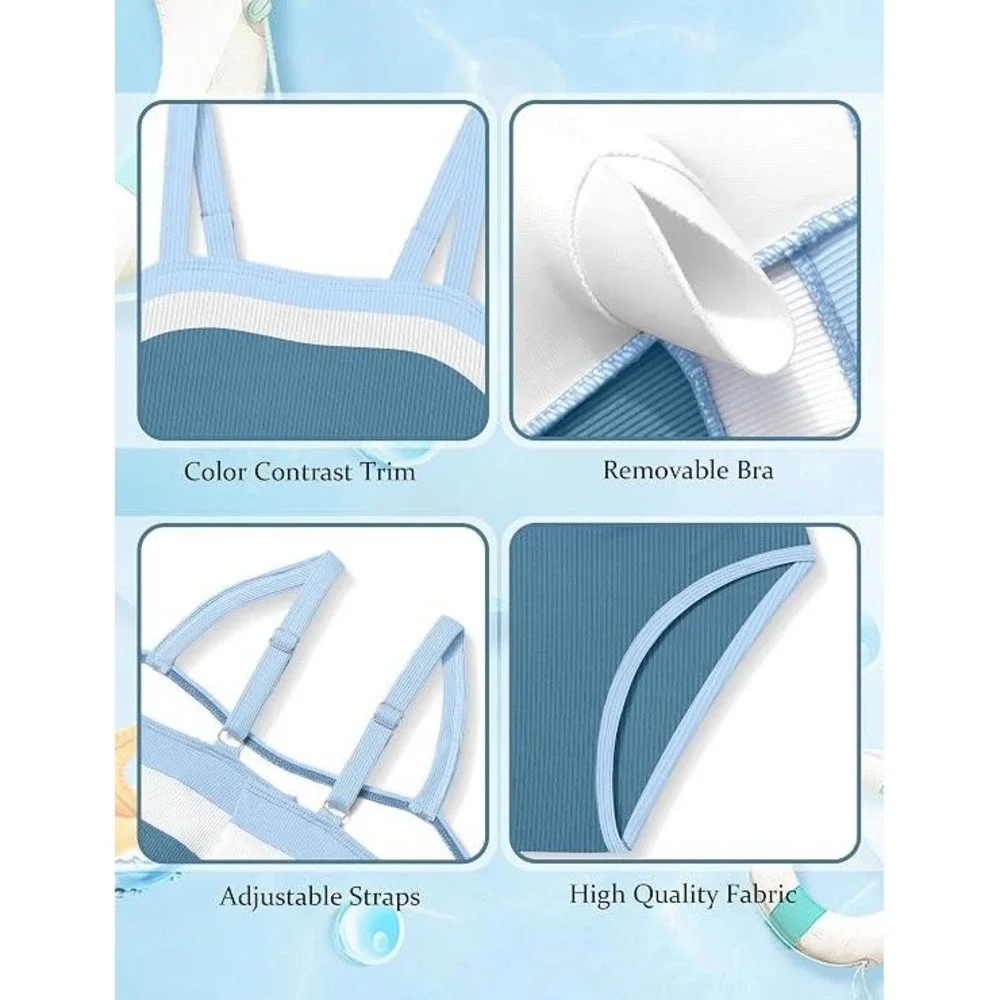 Unbranded blue ribbed